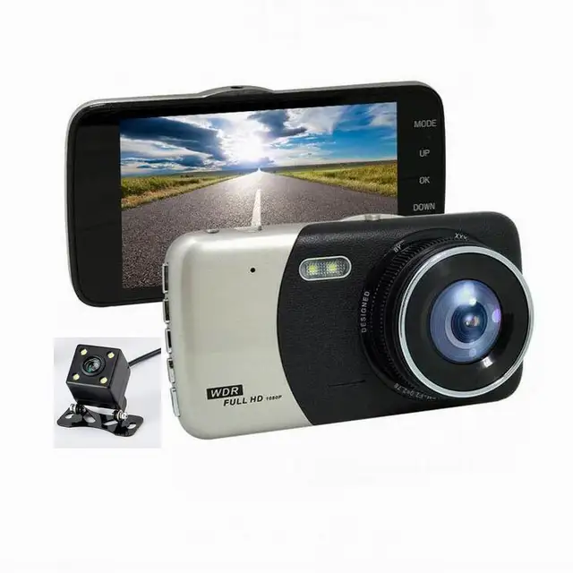 Dual Lens Car DVR X600 WDR Full HD 1080P Car Dash Camera Dash cam 4.0