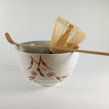 Японская чаша для маття чашка арахакэ ложка w/100 отсчет венчик чай церемония подарочный набор