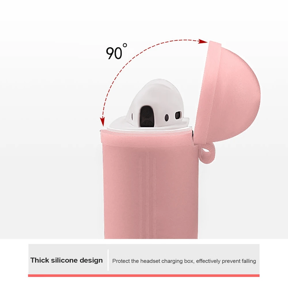 7 цветов силиконовый защитный чехол для Airpods 2 рукава ударопрочный беспроводных