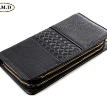 J.M.D модные для мужчин бумажник пояса из натуральной кожи мужчин's деловой клатч Стиль кошелек барсетка сумка 8070A