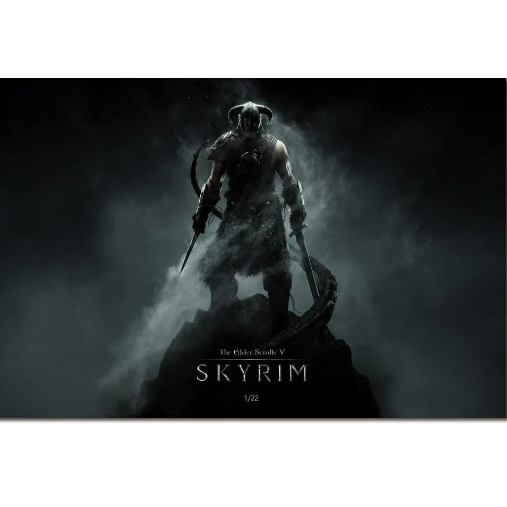 

The Elder Scrolls V Skyrim Poster Art Silk Fabric Prints 24*36 inch Video Game Wall Pictures for Home Bedroom Decoration