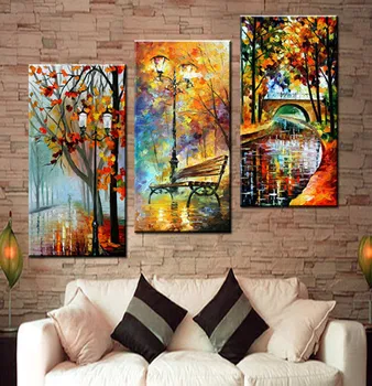 

3d diy diamond painting Abstract Modern Wall Painting Rain Tree Road Oil Painting On Canvas Wall Decor Home Decoration,