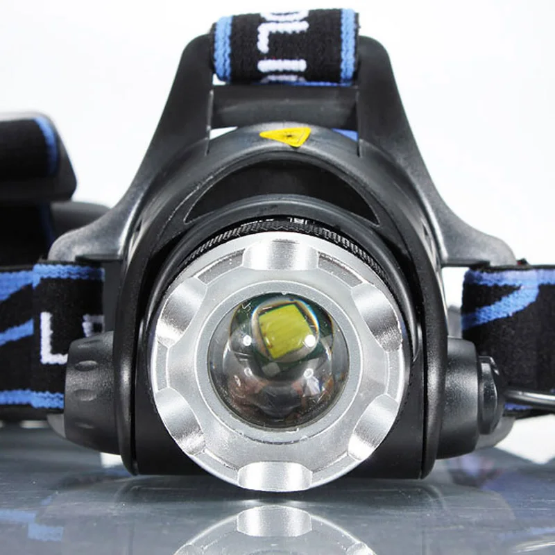 Водонепроницаемый 2000 лм XM-L T6 светодиодный налобный фонарь, головной светильник, светильник-вспышка, головной светильник, лампа+ 2 аккумулятора+ зарядное устройство