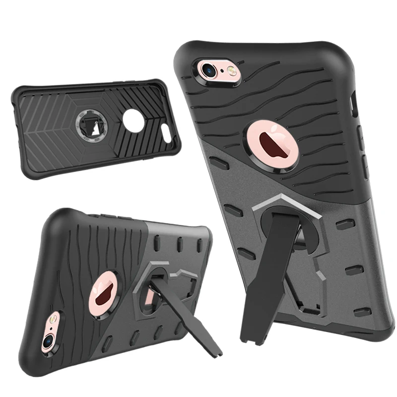 

HereCase Shockproof Armor 360 rotating Stand Case For iPhone 6 Plus 6S Plus Anti-scratch Protective Cover Top Mount Holder