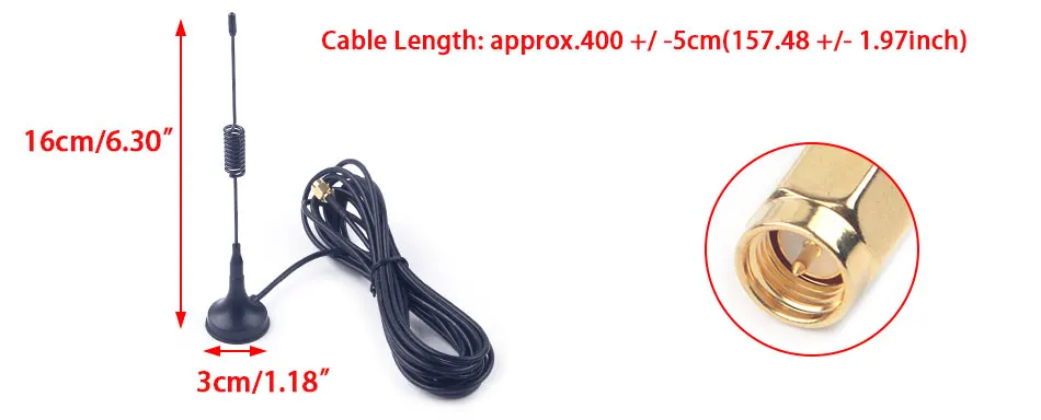 Antenne Radio CB Base Magnétique PNI ML70 - 200W 70cm 26-28 MHz Bobine Cuivre Universelle