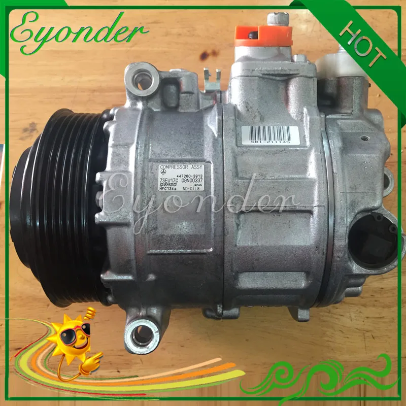 

7SEU17C AC A/C Air Conditioning Compressor Cooling Pump PV6 for MERCEDES-BENZ M-CLASS W166 ML350 4471501860 DCP17127 4472603913