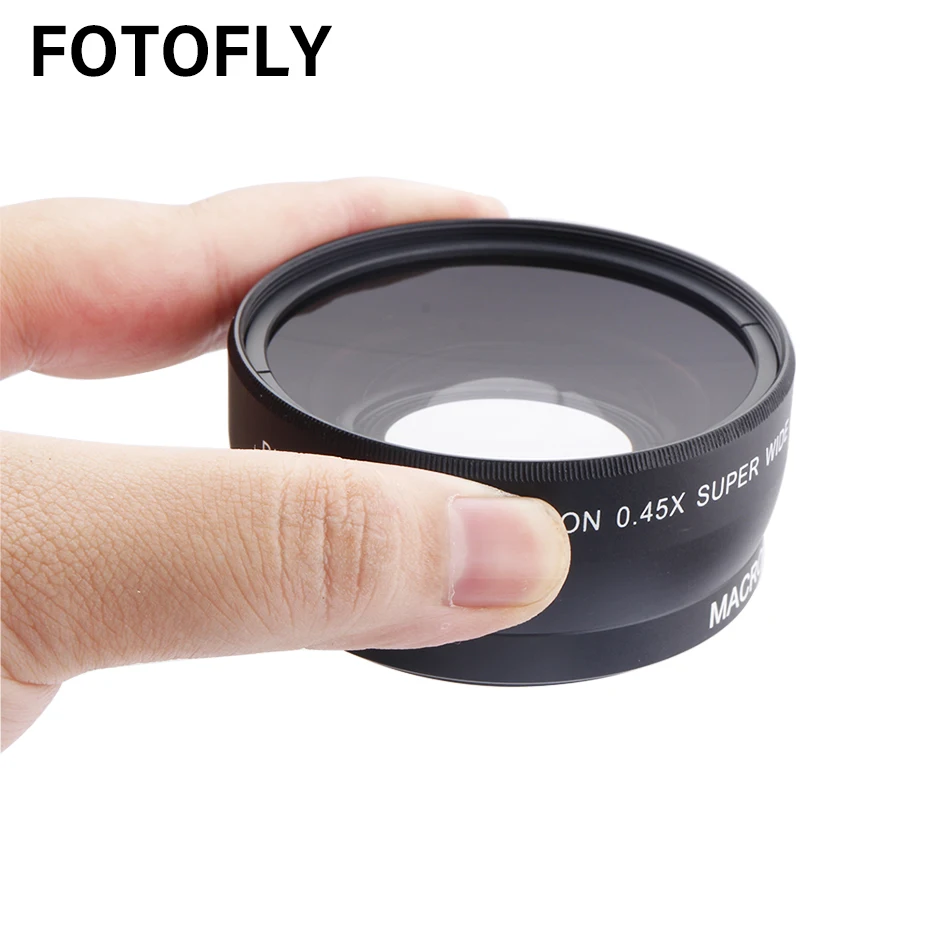 0.45X 46 49 52 55 58 мм широкоугольный объектив с макрообъективом оптическое стекло