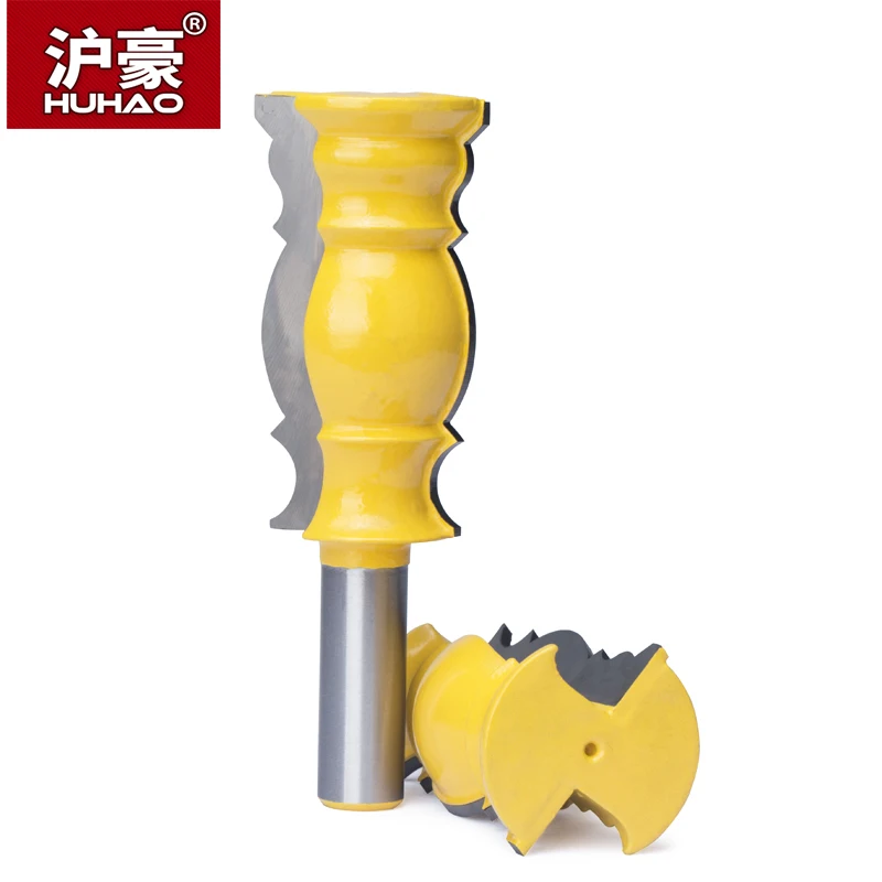 

HUHAO 1pc 1/2" Shank Tower Handrail Router Bit Tungsten Carbide Woodworking Milling Cutter Ceiling Baseline Knife Engraving Tool