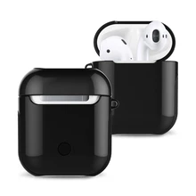 Для AirPods 2 чехол Bluetooth беспроводной Чехол для наушников для Apple защитный чехол для AirPods Глянцевая УФ-кожа аксессуары зарядная коробка