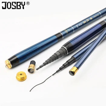 

JOSBY Stream Fishing Rods 3.0m-7.2m Carbon Fiber Telescopic Fishing Rod Hand Pole Feeder for Carp Fishing Tenkara
