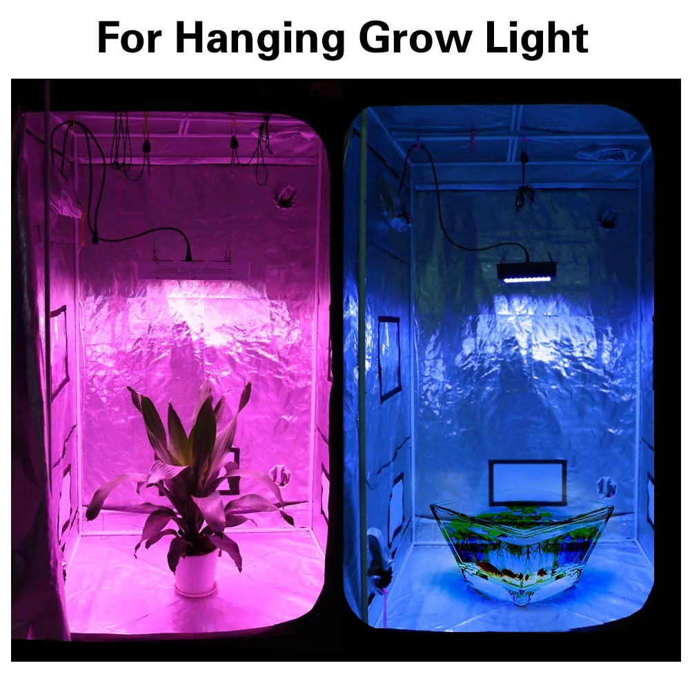 2 шт. 68 кг/150lbs Нержавеющая сталь светодиодный Grow Light вешалка на веревку для лампа для растений лампы Комплект Ratchet огни подъемники отражатель по ограничению на использование опасных материалов в производстве