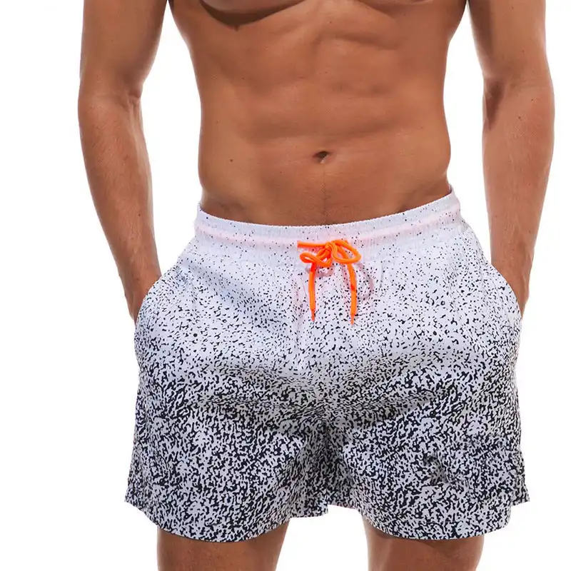 mens leopard swim shorts