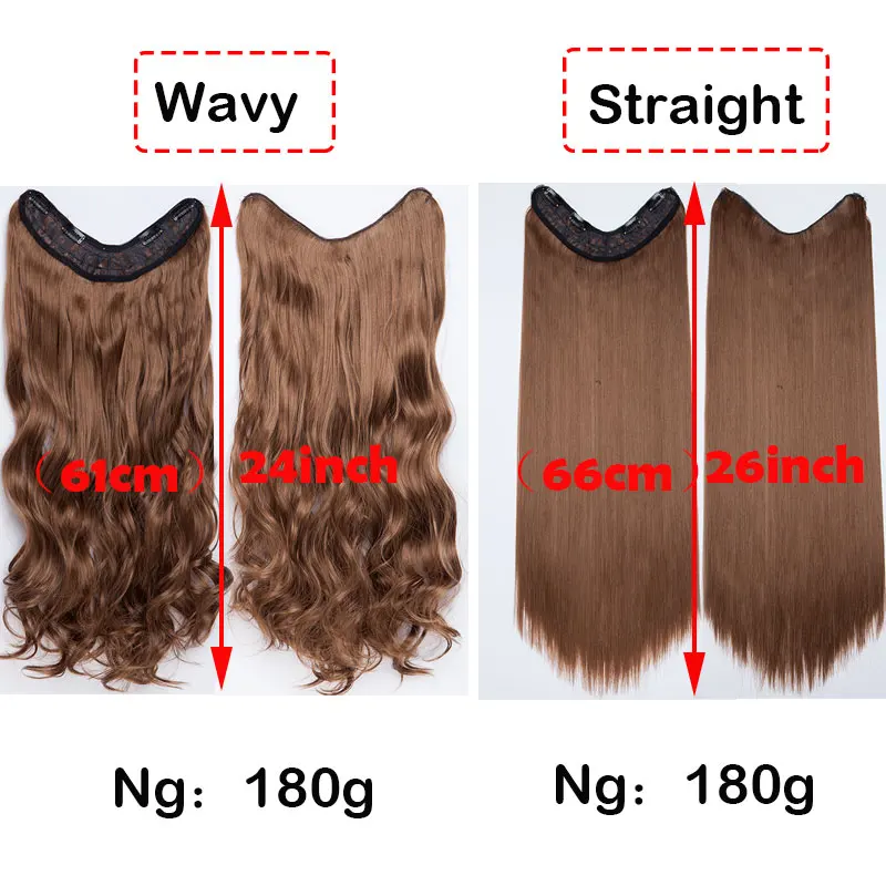 SNOILITE 26 дюймов длинные прямые волосы для наращивания синтетические 4 зажима ins цельные накладные волосы для женщин поддельные волосы половина парик черный коричневый