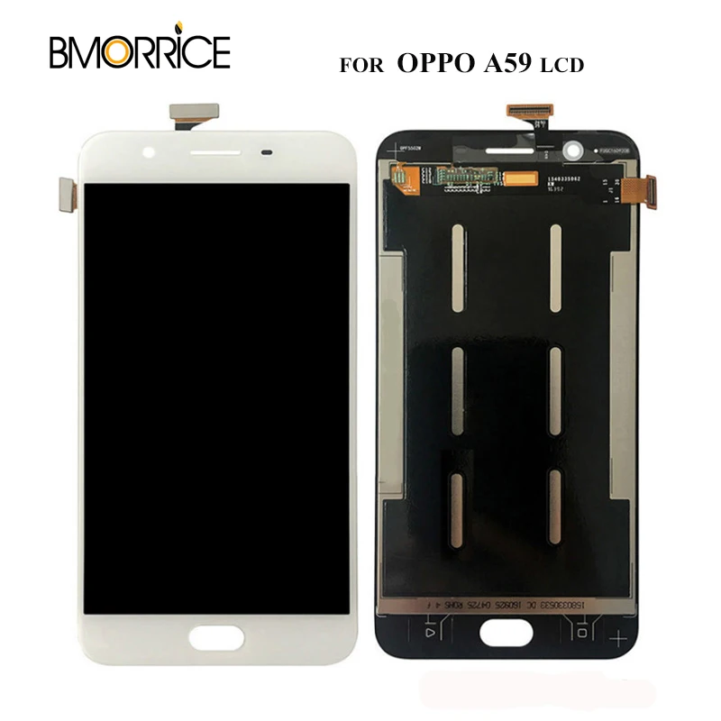 

IPS LCD Display No Frame For OPPO A59 A1601 F1S Touch Screen Digitizer Full Assembly Replacement Parts 5.5 Inch Black White