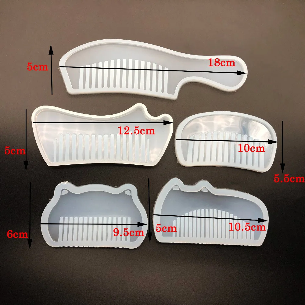 1 шт. 3D прозрачный гребень силиконовая смола формы для эпоксидной смолы для DIY ювелирных изделий инструменты