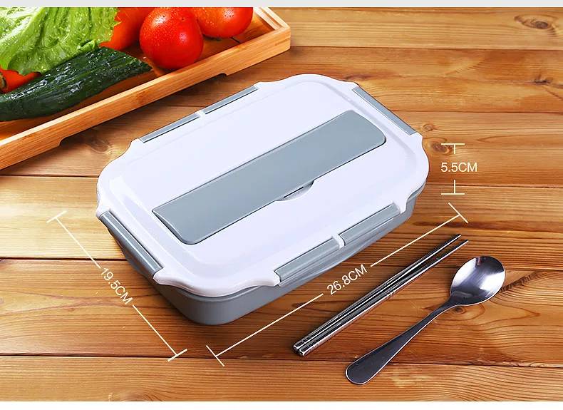 Stainless Steel Food Container Set 1000ml Lunch Box Bento Handbag Optional Leak Proof Lunch Box Inox With Chopsticks Spoon  (18)
