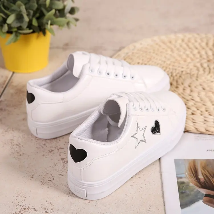 Blanches De Étudiants Femmes Décontracté bleu Chaussures Sauvage Simples Plates rouge Noir Printemps 2018 Coréens Nouveau pourpre pqwaxqtn8