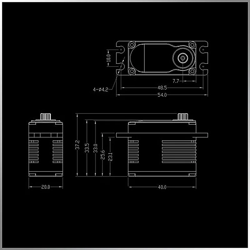 KINGMAX BLS01S BLS02S BLS03S BLS04S 75g 5 V-8,4 V бесщеточный мотор Цифровой Металлический Редуктор водонепроницаемый полный корпус сервопривод для RC автомобиля лодки