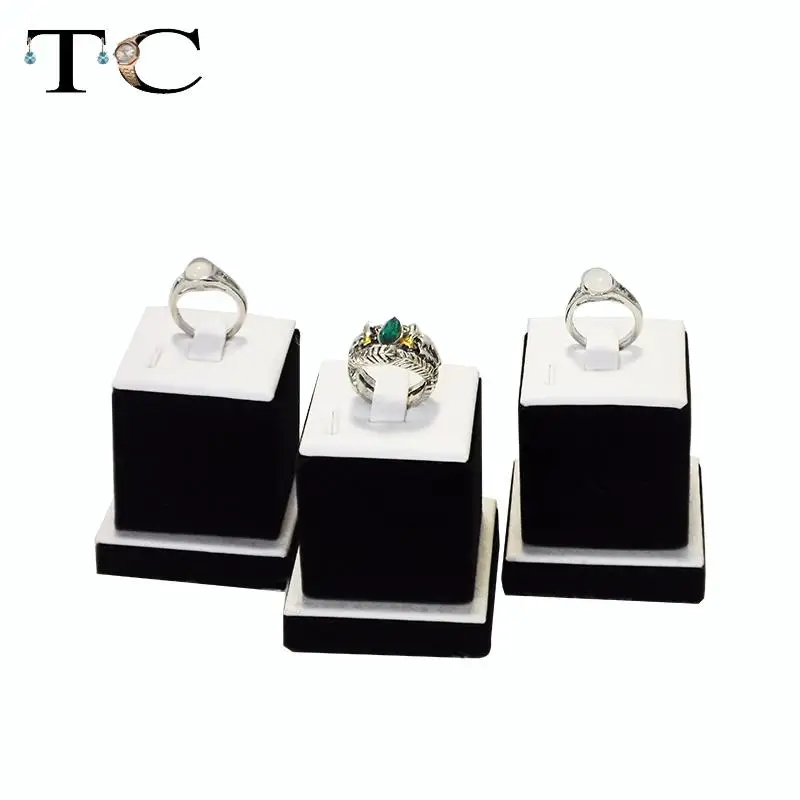 Wholesale Jewelry Display Showcase Tower shaped Holder For Rings 3pcs