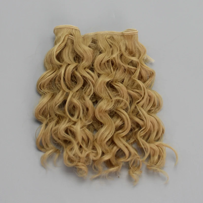 Горячая 15 см кукольные парики Термостойкие Глубокие волнистые волосы для diy куклы 1/3 1/4 1/6 BJD diy тканевые кукольные парики