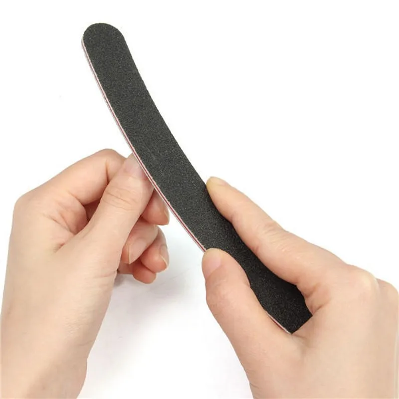 

100pcs Black Nail File 100/180 Sanding Polishing Buffer Block UV Gel Nail Polisher Manicure Pedicure Tools Nail Care Tools TC007