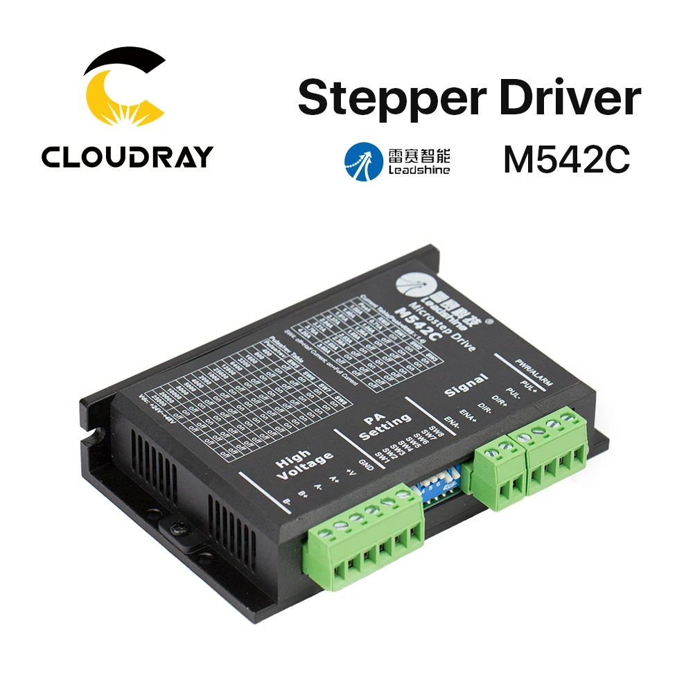 Cloudray Leadshine 2 фазный шаговый драйвер M542C 20 50 В переменного тока 1 0 4 А|driver m542|stepper driver