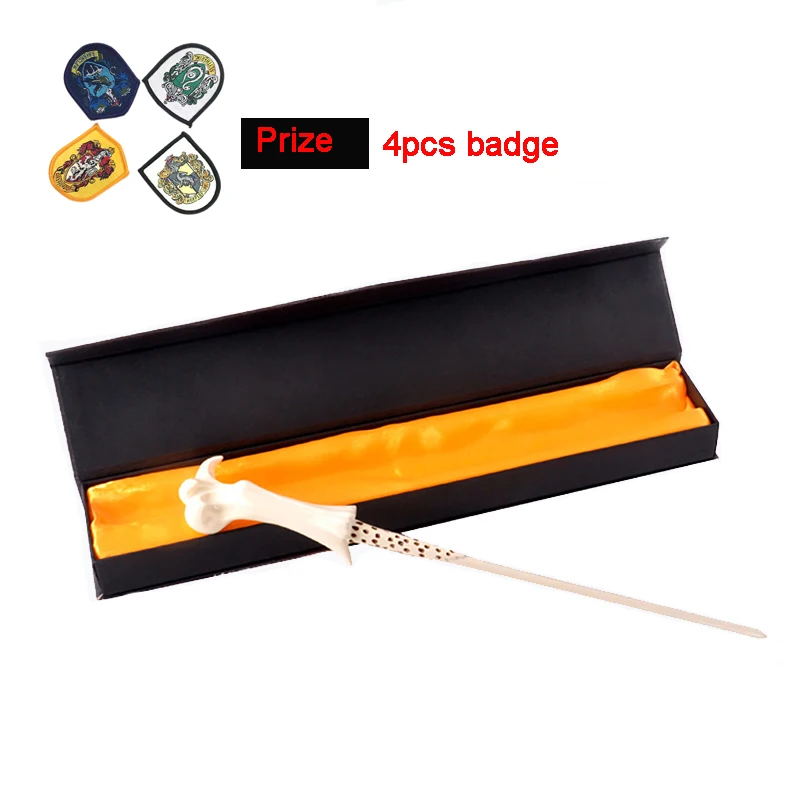 

Harri Wand Magic Wand 12 Design Cosplay Hermione Granger Role Play Resin Magical Wand Gift Box Gryffindor Badge
