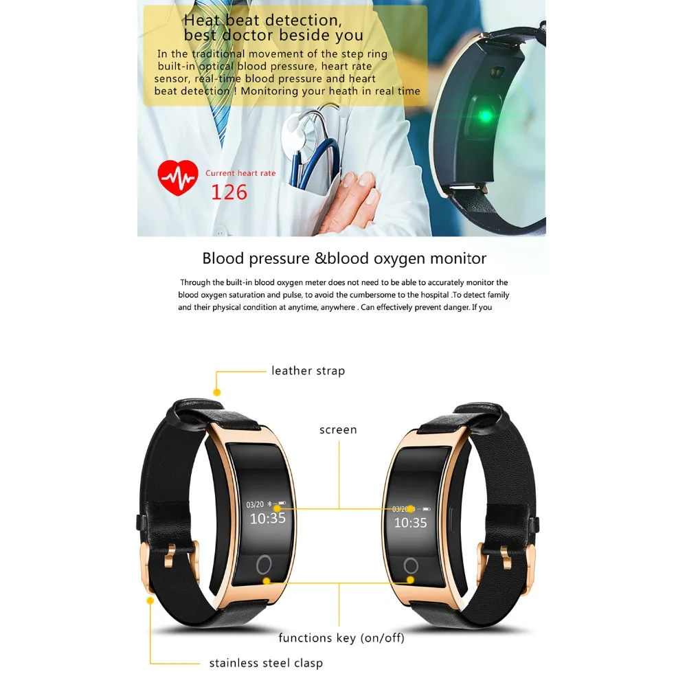 Bluetooth Smart Watch For Android Samsung iPhoneRemote Camera Pedometer Anti-lost Bracelet Wrist Watch Smartband for Women
