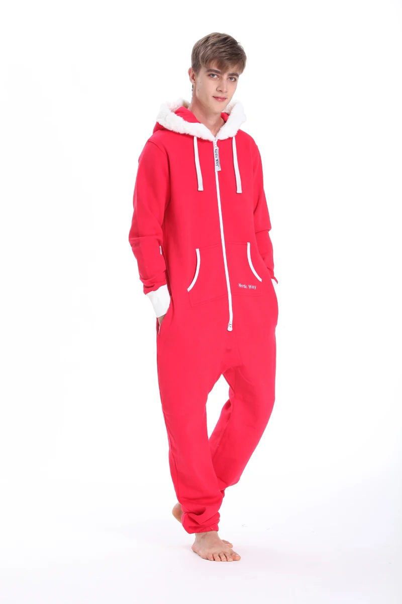 Цельнокроеный комбинезон все в Onsies Nordic Way для взрослых комбинезон унисекс с капюшоном флисовый комбинезон