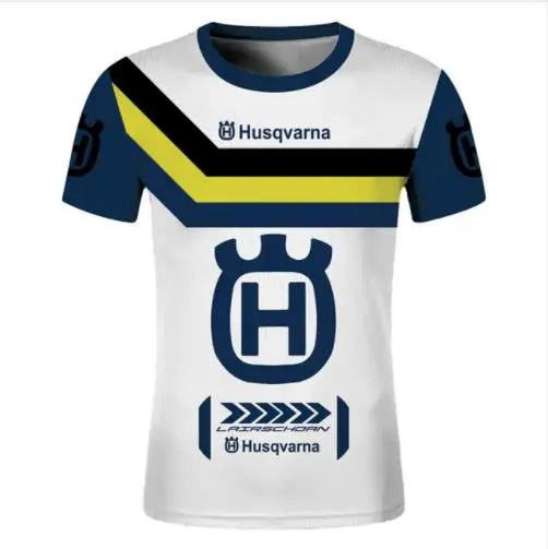 Husqvarna для верховой езды гоночные футболки с коротким рукавом мотокросса горные ATV