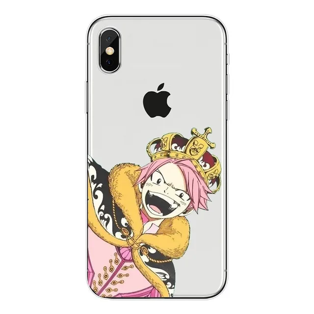 Manga Fairy Tail transparent soft tpu phone case cover for iPhone X 6