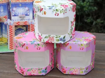 

creative Six corner box flowers candy box candy bag DIY new marriage charm Shower Favor Boxes Wedding Party Gift hold bag