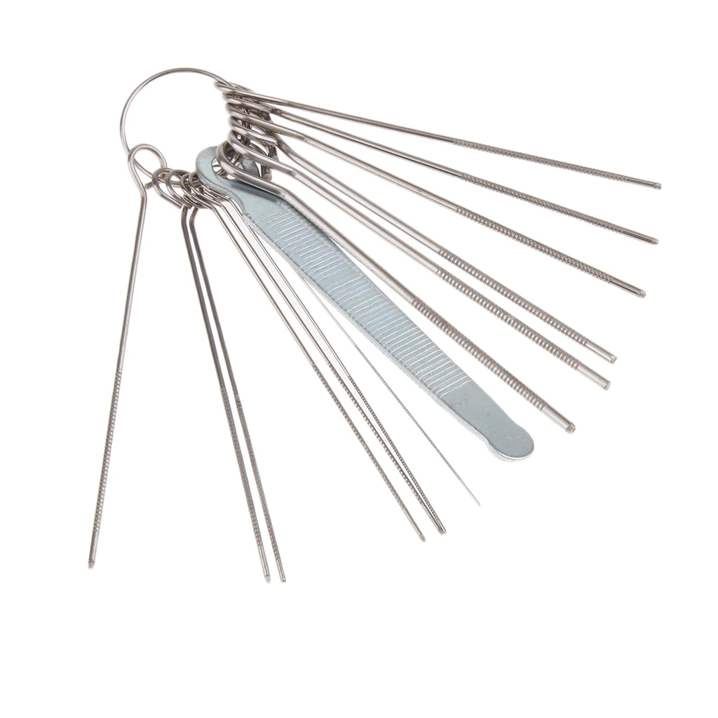 13 In Bulk Guitar Bridge Pin Hole Tool Luthier Tool Saw Rods Filing Set Guitar Frets Nut Slotting Bass String Groove Slot