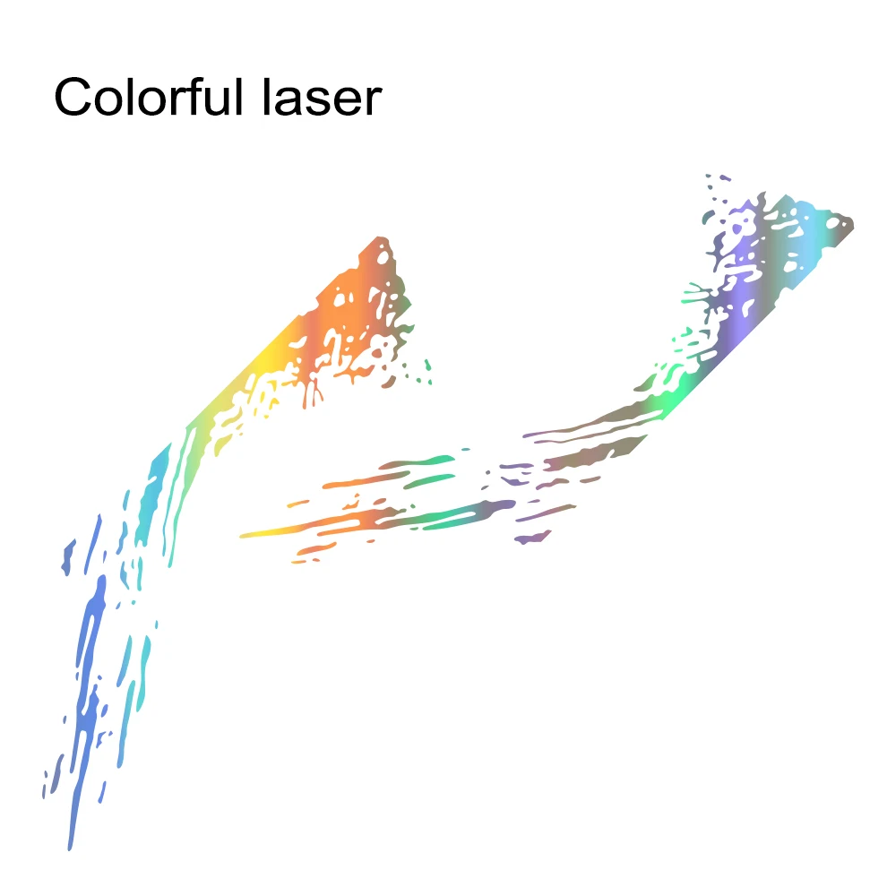 Спортивные Автомобильные Боковые дверные наклейки Автомобильная виниловая пленка наклейки Стайлинг тюнинг автомобильные аксессуары для Ford Ranger внедорожный Универсальный пикап - Название цвета: Colorful Laser
