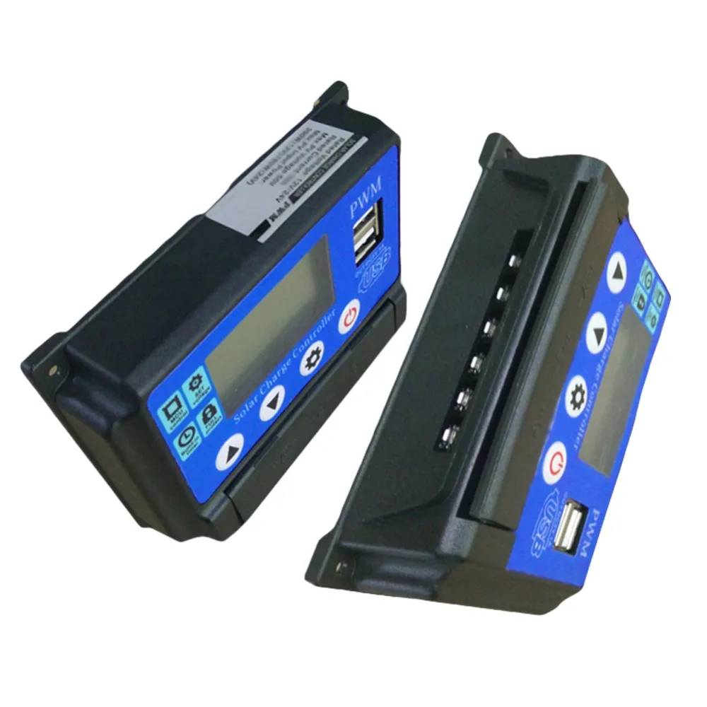 

Newly10A/20A/30A/40A/50A 12V 24V Auto Work Solar Charge Controller With LCD 5V Output Solar Cell Panel Charger Regulator #290033