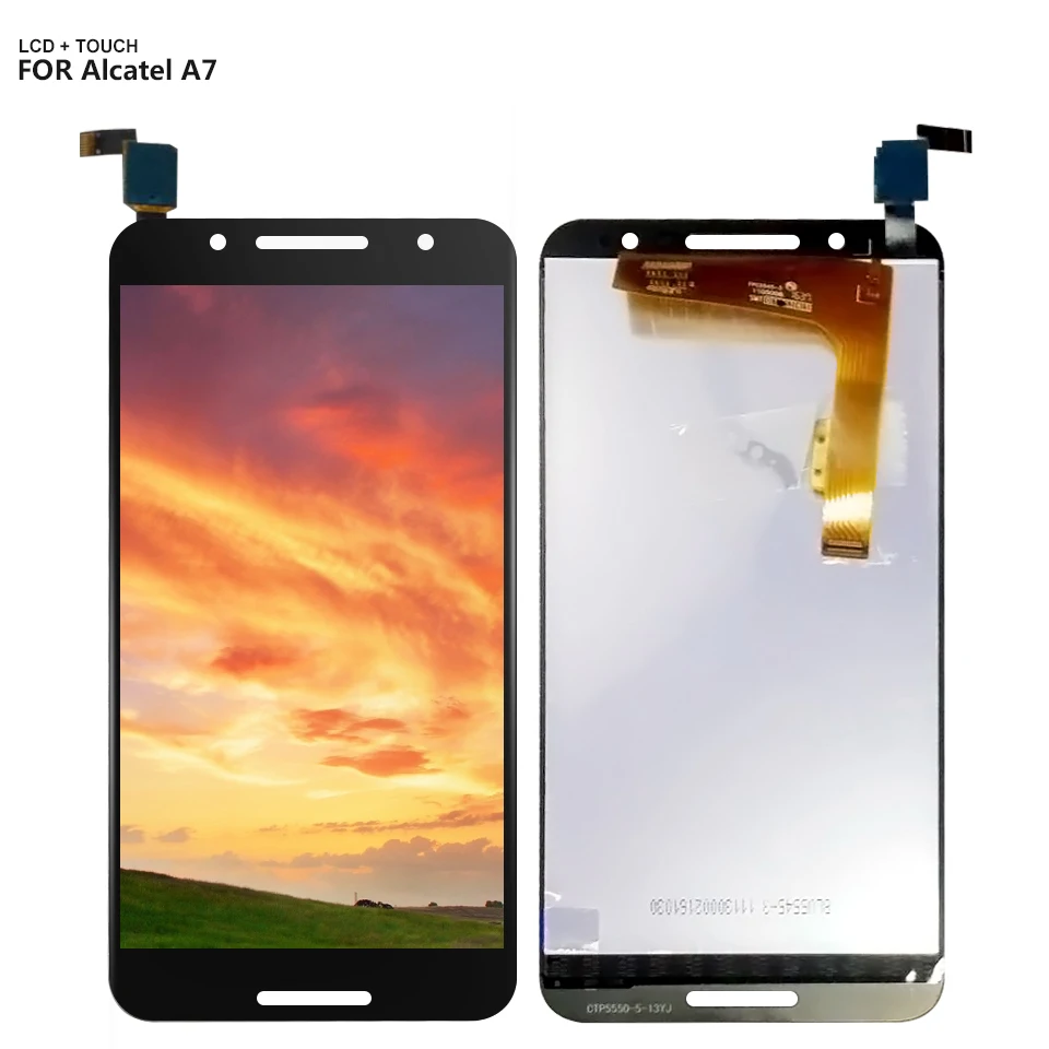 ЖК дисплей для Alcatel A7 5090 5090Y 5090A кодирующий преобразователь сенсорного экрана в