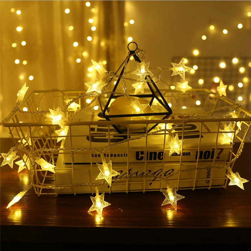 BTgeuse Star LED String Fairy String Night Lights for Christmas Party DIY Decoration Lamp 2M 3M 4M 10M Battery Powered BTgeuse Star LED String Fairy String Night Lights for Christmas Party DIY Decoration Lamp 2M 3M 4M 10M Battery Powered