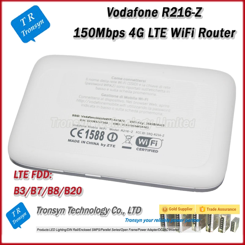 Лидер продаж разблокировать Vodafone r216-z 150 Мбит/с 4 г Мобильный Wi-Fi маршрутизатор Поддержка LTE FDD группа 3/7/ 8/20