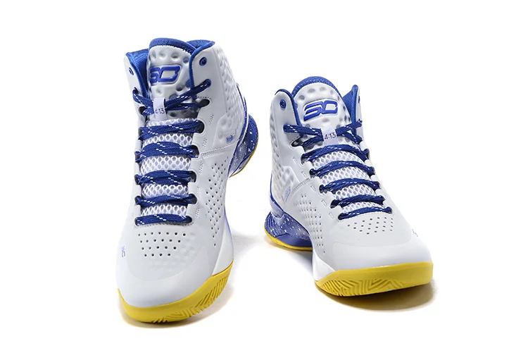 SC Fashion Men's Curry One Basketball Shoe(lace up)sneakers blue