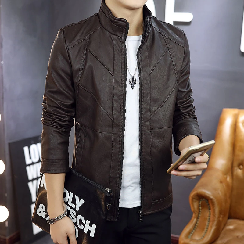 jaqueta de couro motoqueiro aliexpress