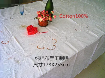 

Special European handmade embroidered tablecloths, pure cotton bed covers, elegant and beautiful gifts