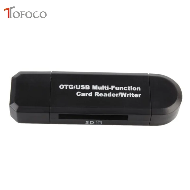 micro USB & USB 3 In 1 OTG Card Reader High-speed USB2.0 Universal OTG TF/SD for Android Computer Extension Headers