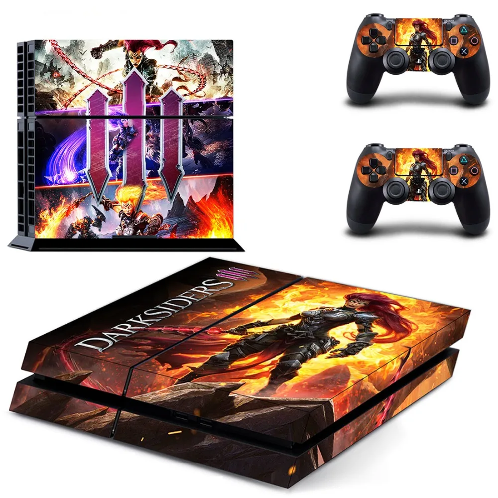 Виниловые наклейки для игры Darksiders 3 PS4 консоли Sony PlayStation 4 и 2 контроллера|Наклейки|