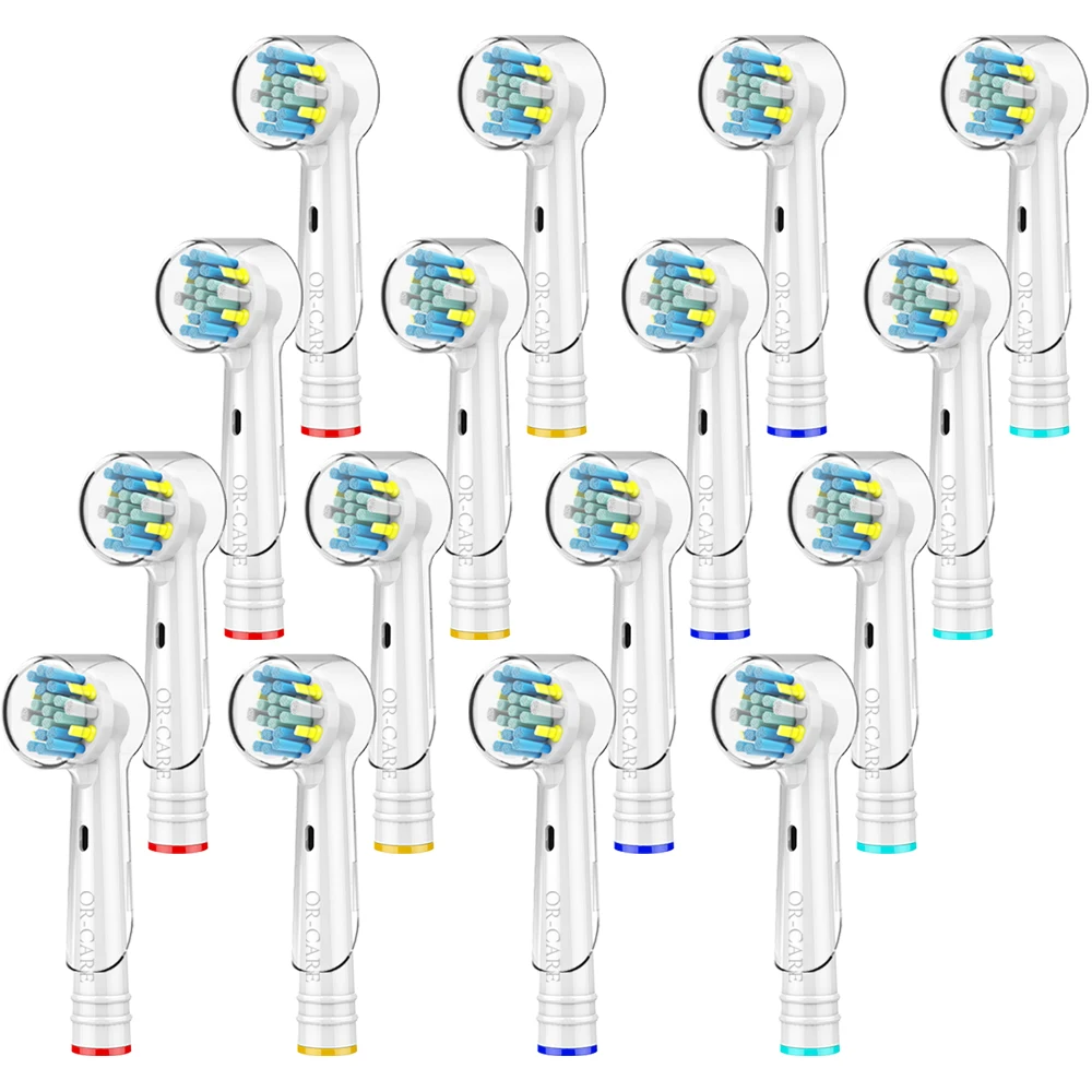 

16 PCS Floss Toothbrush Heads for Oral b Toothbrush Heads with Toothbrush Head Cover Fits Oral-B Electric Toothbrush