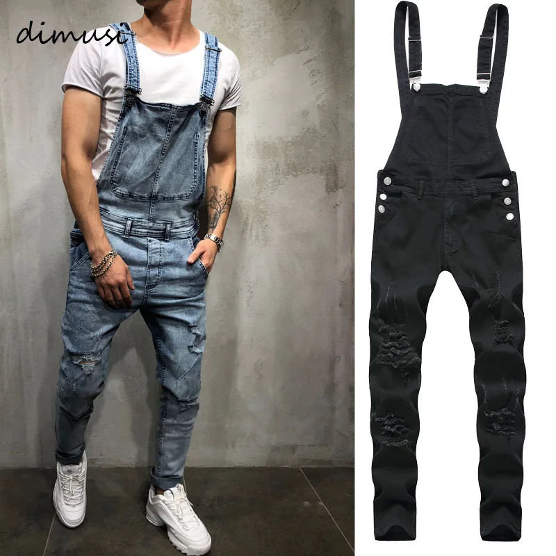 DIMUSI Fashion Men's Ripped Jeans Jumpsuit Men Hip Hop Streetwear Distressed Denim Bib Overalls For Man Suspender Pants Clothing DIMUSI Fashion Men's Ripped Jeans Jumpsuit Men Hip Hop Streetwear Distressed Denim Bib Overalls For Man Suspender Pants Clothing