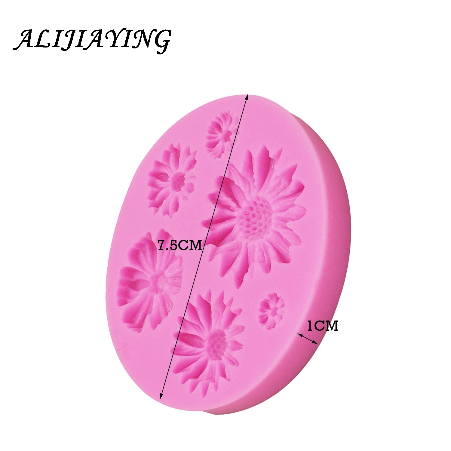 Chrysanthemum Fang Dan Cake Decoration Silicone Mold Chocolate Mold Diy Baking Sun Flower Candy Gerbera Daisy Flower D0193