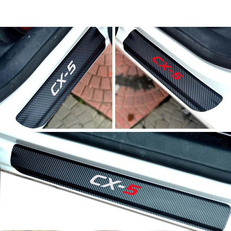 Carbon Fiber Vinyl Sticker Car Door Sill Protector Scuff Carbon Fiber Vinyl Sticker Car Door Sill Protector Scuff