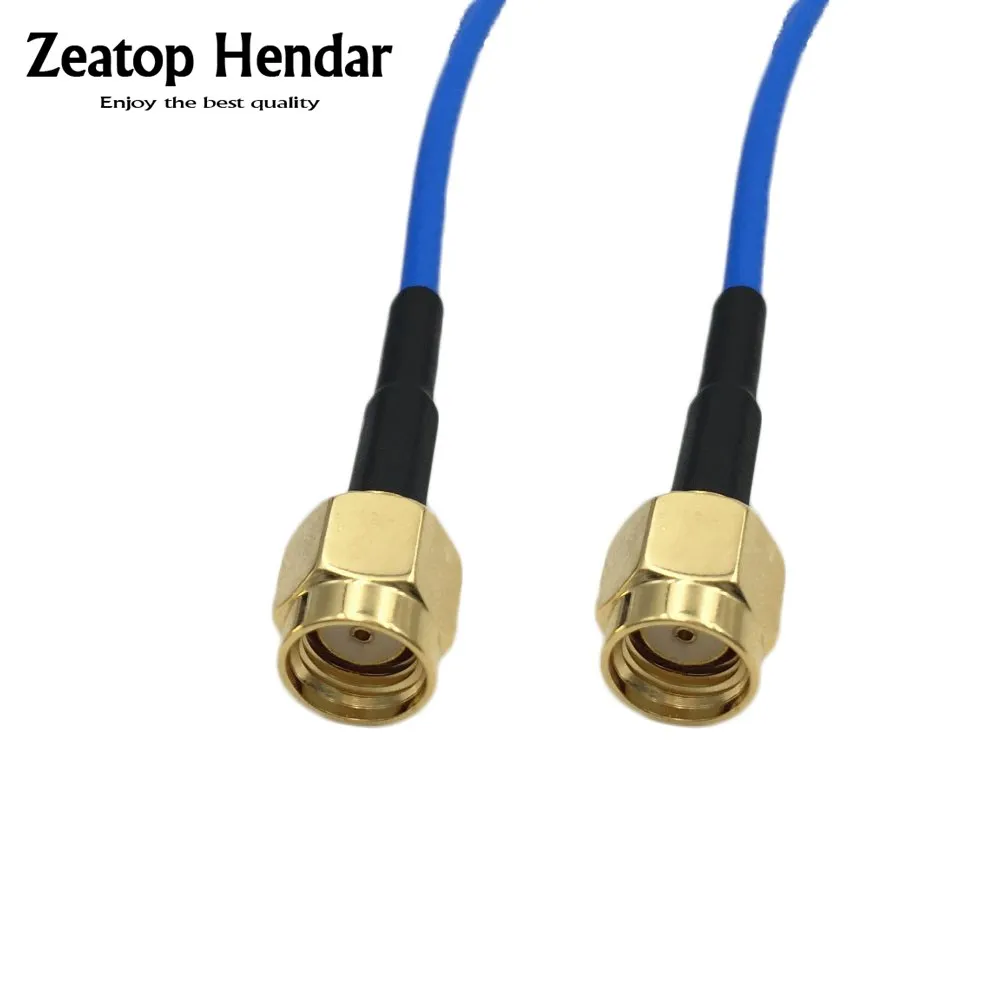 1Pcs Blue RG316 Cable PR SMA Male Jack to RP SMA Male Plug RF Coaxial