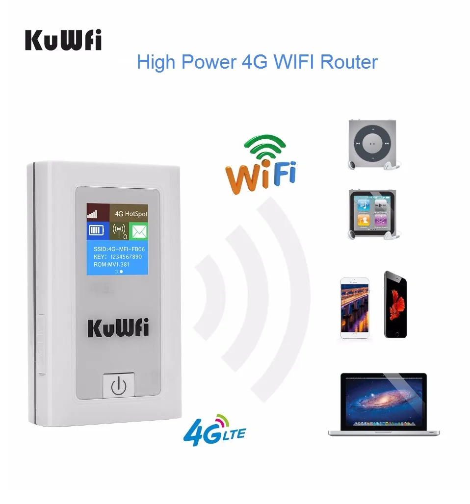 

Unlocked 4G Wifi Router 150Mbps 3G 4G Lte Wireless Hotspot Mifi Dongle Car Wi-fi Router With Sim Card Slot 5200MAh Power Bank