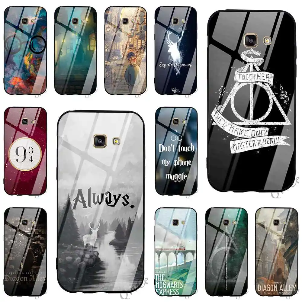 

Hybrid Welcome to Diagon Tempered Glass Phone Cover for Samsung S9 Case S7 Edge Note 8 9 Galaxy S8 Plus S10 Cases